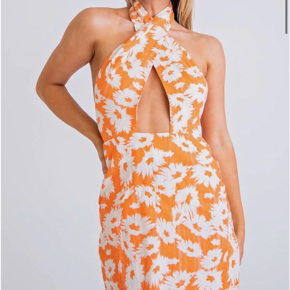 Floral summer mini dress